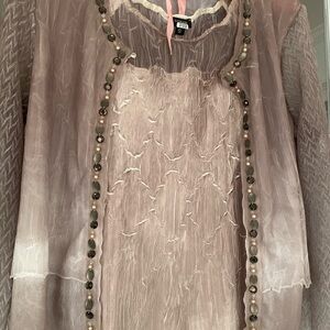 Komarov Ladies Dress Size Small Sleeveless With Jacket Beautiful